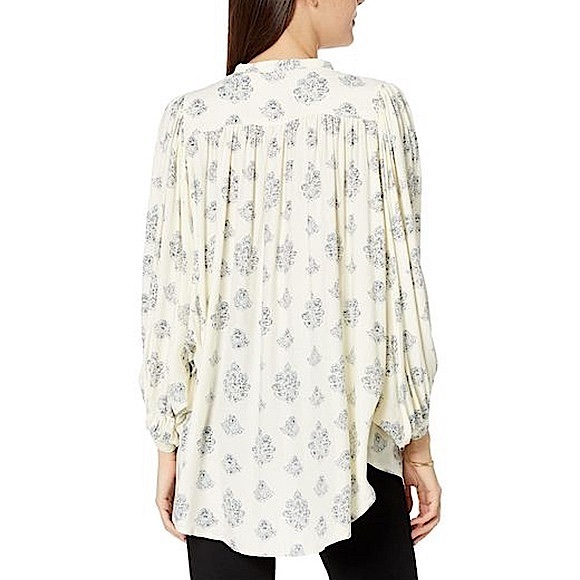 NEW - BISHOP + YOUNG Cream Pascal Dolman Sleeve Top - Size Medium - Picture 2 of 7